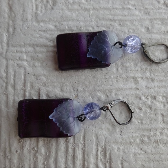 Purple Earrings - Picture 4 of 5